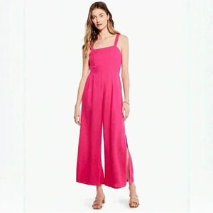 Nic+Zoe Shocking Pink Rumba Park Jumpsuit, size 8